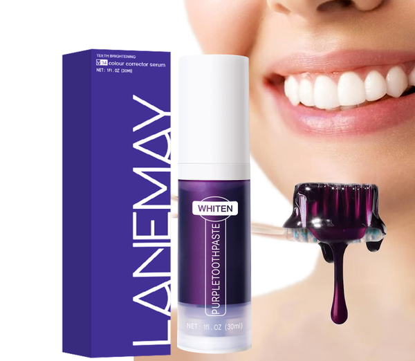 LANEMAY Purple Teeth Whitening Toothpaste